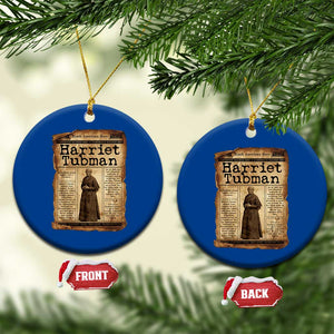 Harriet Tubman Newspaper Ceramic Ornament Strong Black Woman Leader Gift TS12 1pc Blue Print Your Wear