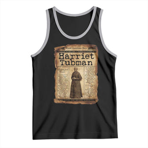 Harriet Tubman Newspaper Tank Top Strong Black Woman Leader Gift TS12 Black Athletic Heather Print Your Wear