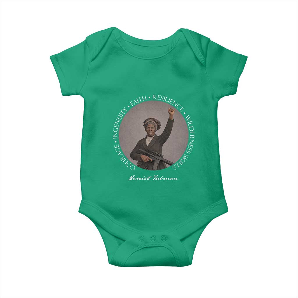 Harriet Tubman Leadership Baby Onesie Feminist History Gift TS12 Irish Green Print Your Wear
