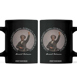 Harriet Tubman Leadership Coffee Mug Feminist History Gift TS12 Black Print Your Wear
