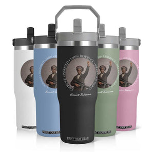 Harriet Tubman Leadership Flip Straw Tumbler Feminist History Gift TS12 Print Your Wear