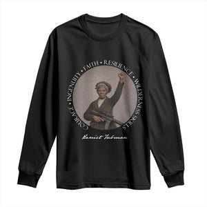 Harriet Tubman Leadership Long Sleeve Shirt Feminist History Gift TS12 Black Print Your Wear