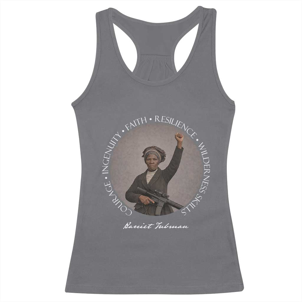 Harriet Tubman Leadership Racerback Tank Top Feminist History Gift TS12 Charcoal Print Your Wear