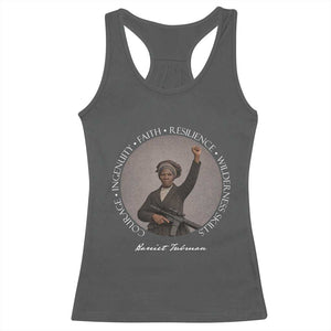 Harriet Tubman Leadership Racerback Tank Top Feminist History Gift TS12 Dark Heather Print Your Wear
