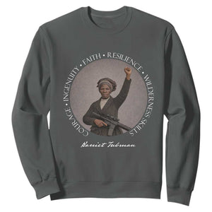 Harriet Tubman Leadership Sweatshirt Feminist History Gift TS12 Dark Heather Print Your Wear