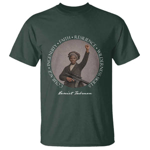 Harriet Tubman Leadership T Shirt Feminist History Gift TS12 Dark Forest Green Print Your Wear