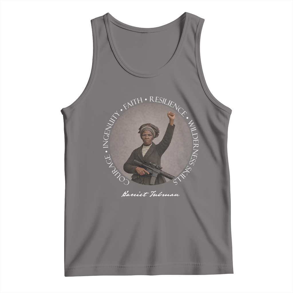 Harriet Tubman Leadership Tank Top Feminist History Gift TS12 Deep Heather Print Your Wear