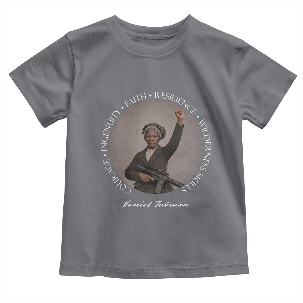 Harriet Tubman Leadership Toddler T Shirt Feminist History Gift TS12 Charcoal Print Your Wear