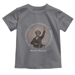 Harriet Tubman Leadership Toddler T Shirt Feminist History Gift TS12 Charcoal Print Your Wear