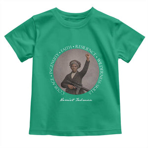 Harriet Tubman Leadership Toddler T Shirt Feminist History Gift TS12 Irish Green Print Your Wear