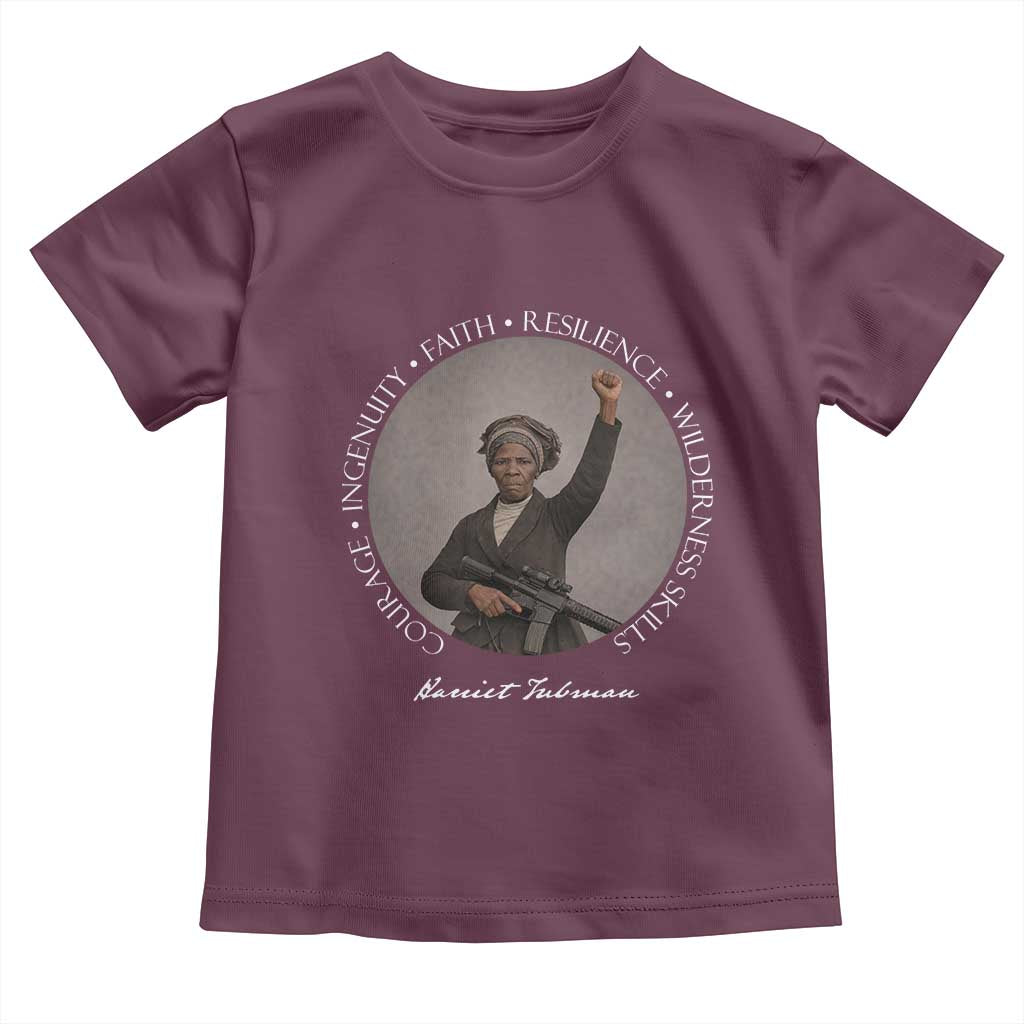 Harriet Tubman Leadership Toddler T Shirt Feminist History Gift TS12 Maroon Print Your Wear