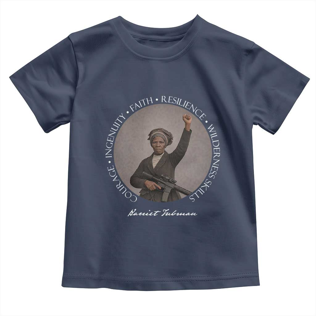 Harriet Tubman Leadership Toddler T Shirt Feminist History Gift TS12 Navy Print Your Wear