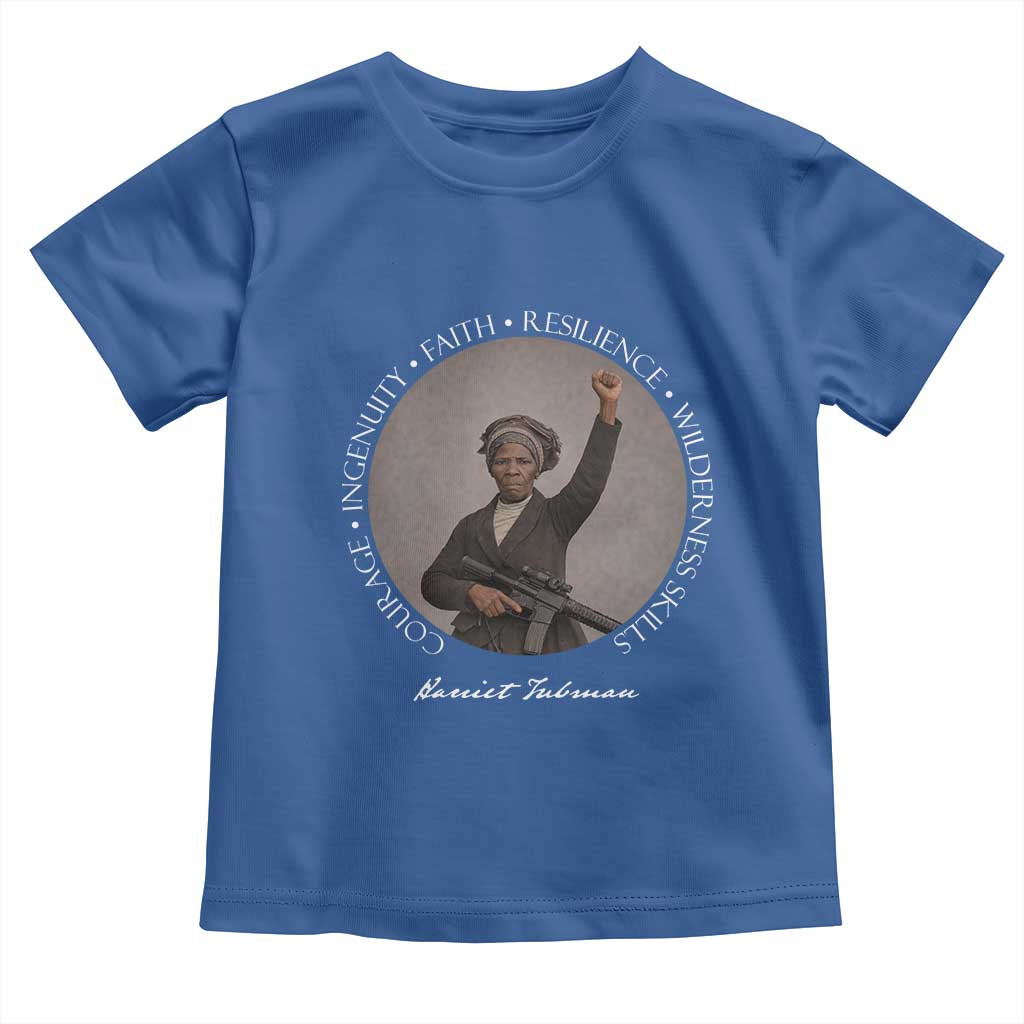 Harriet Tubman Leadership Toddler T Shirt Feminist History Gift TS12 Royal Blue Print Your Wear