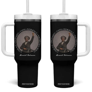 Harriet Tubman Leadership Tumbler With Handle Feminist History Gift TS12 One Size: 40 oz Black Print Your Wear