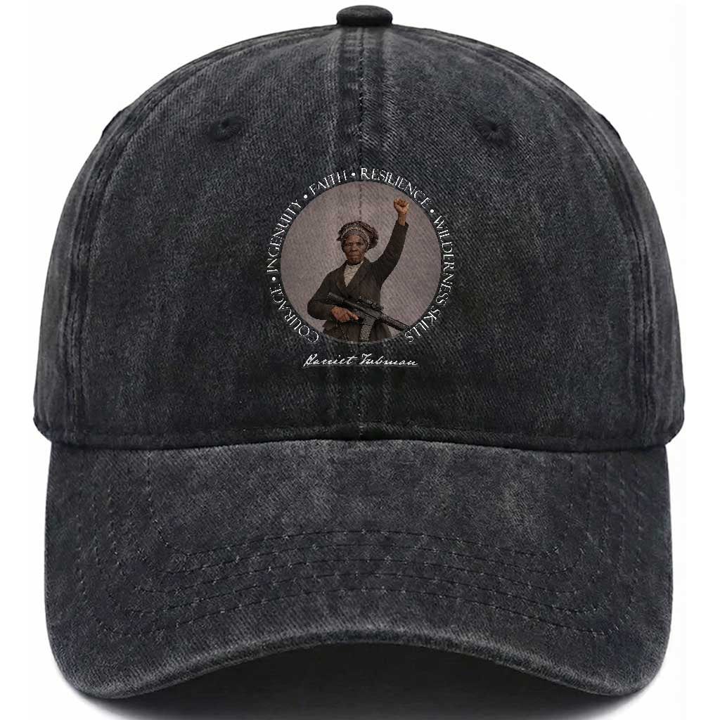 Harriet Tubman Leadership Washed Cotton Baseball Cap Feminist History Gift TS12 Print Your Wear