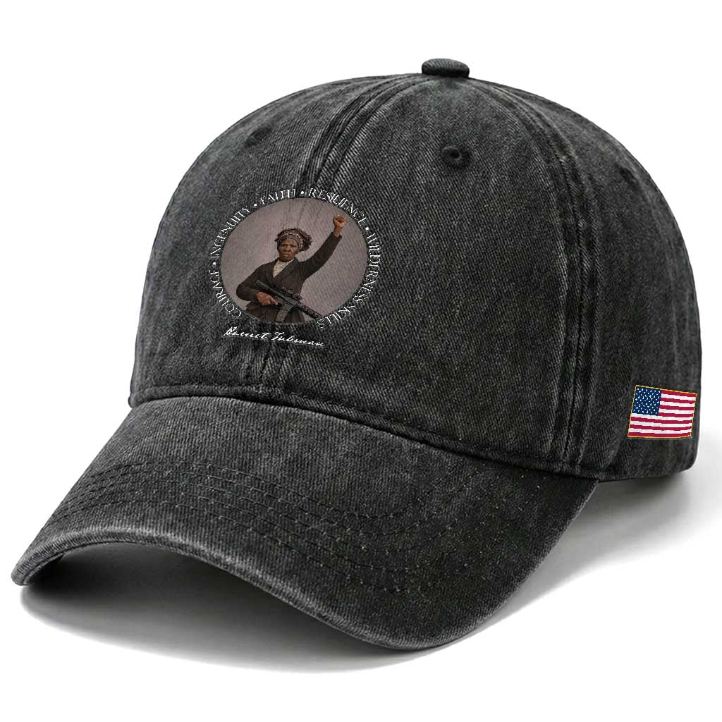 Harriet Tubman Leadership Washed Cotton Baseball Cap Feminist History Gift TS12 Print Your Wear