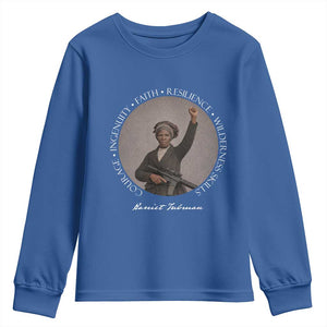 Harriet Tubman Leadership Youth Sweatshirt Feminist History Gift TS12 Royal Blue Print Your Wear