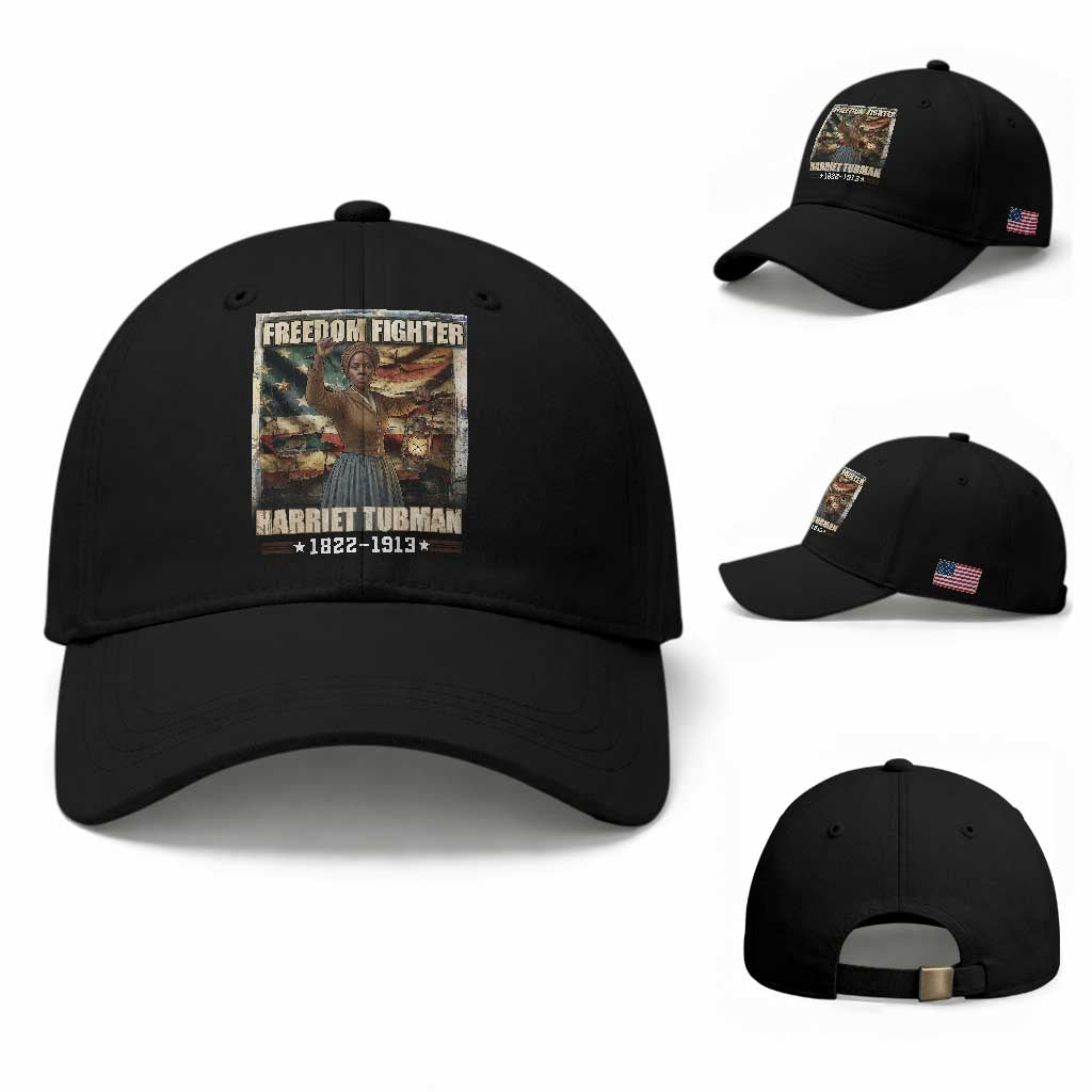 Harriet Tubman Baseball Cap Black History African American Leader Gift TS12 Baseball Cap Universal Fit Black Print Your Wear