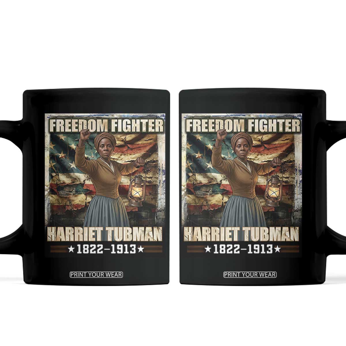 Harriet Tubman Coffee Mug Black History African American Leader Gift TS12 Black Print Your Wear