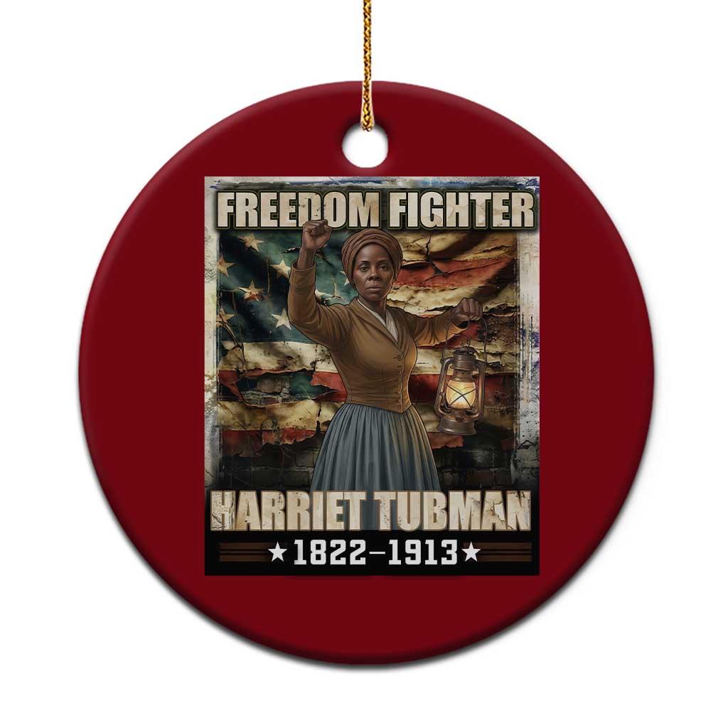 Harriet Tubman Ceramic Ornament Black History African American Leader Gift TS12 1pc Red Print Your Wear