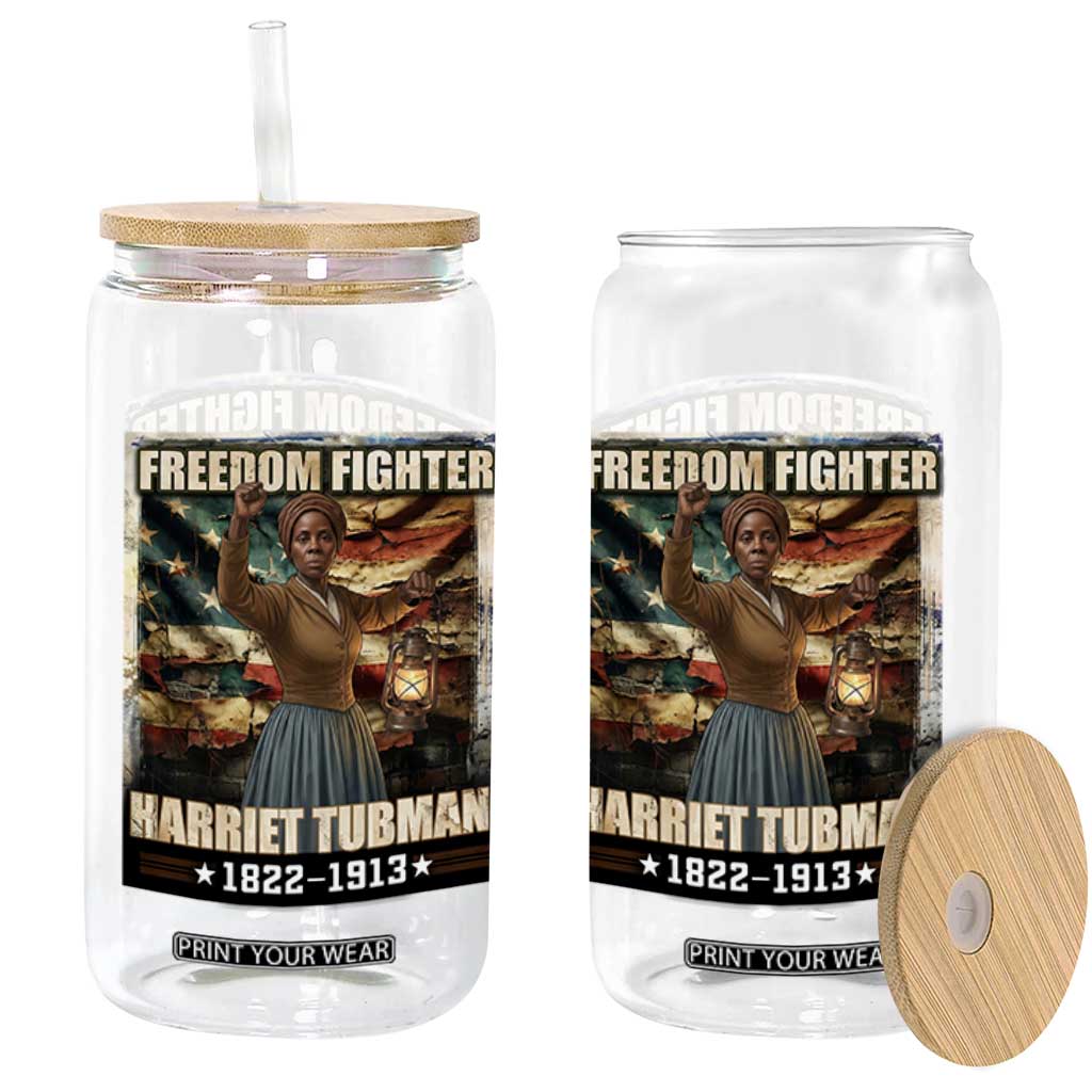 Harriet Tubman Glass Can Black History African American Leader Gift TS12 Print Your Wear