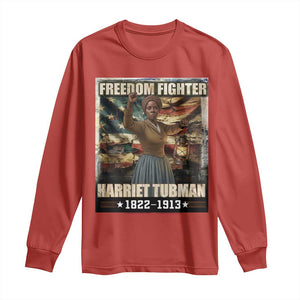 Harriet Tubman Long Sleeve Shirt Black History African American Leader Gift TS12 Red Print Your Wear