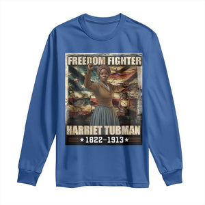 Harriet Tubman Long Sleeve Shirt Black History African American Leader Gift TS12 Royal Blue Print Your Wear