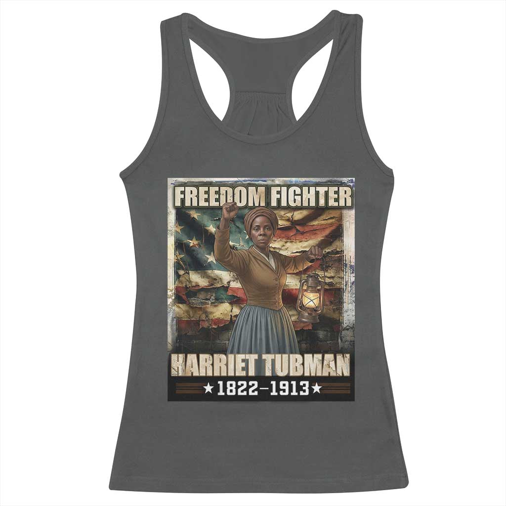Harriet Tubman Racerback Tank Top Black History African American Leader Gift TS12 Dark Heather Print Your Wear