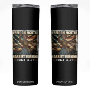 Harriet Tubman Skinny Tumbler Black History African American Leader Gift TS12 Black Print Your Wear