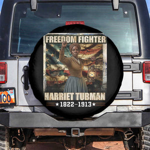 Harriet Tubman Spare Tire Cover Black History African American Leader Gift TS12 No hole Black Print Your Wear