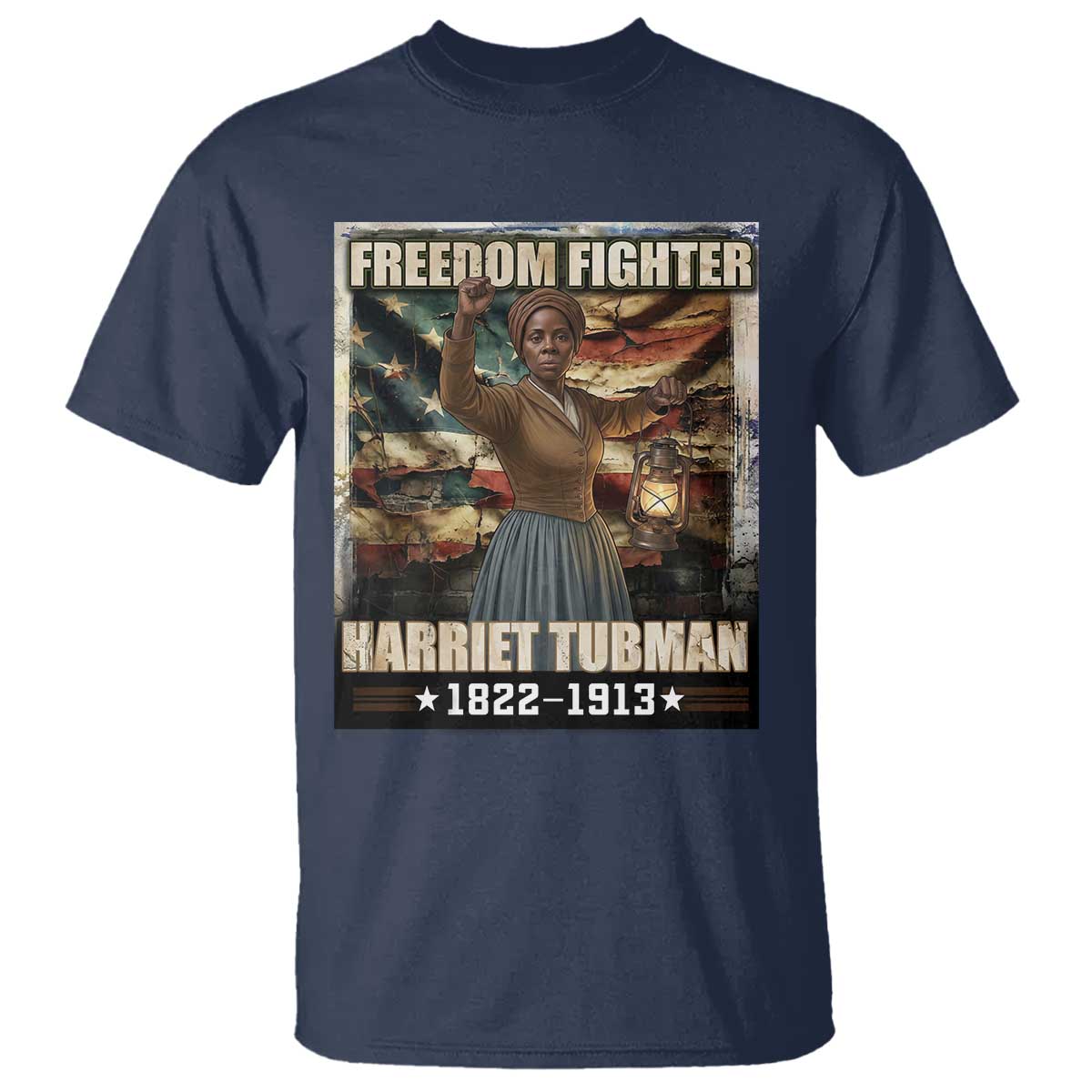 Harriet Tubman T Shirt Black History African American Leader Gift TS12 Navy Print Your Wear