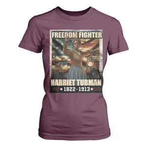 Harriet Tubman T Shirt For Women Black History African American Leader Gift TS12 Maroon Print Your Wear