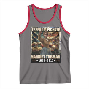Harriet Tubman Tank Top Black History African American Leader Gift TS12 Deep Heather Red Print Your Wear