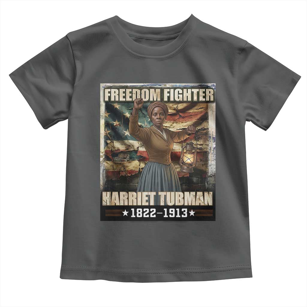 Harriet Tubman Toddler T Shirt Black History African American Leader Gift TS12 Dark Heather Print Your Wear