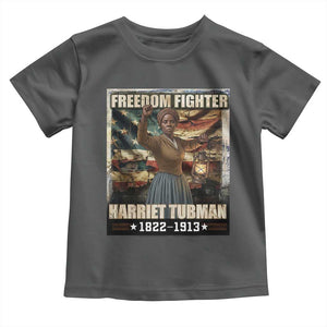 Harriet Tubman Toddler T Shirt Black History African American Leader Gift TS12 Dark Heather Print Your Wear
