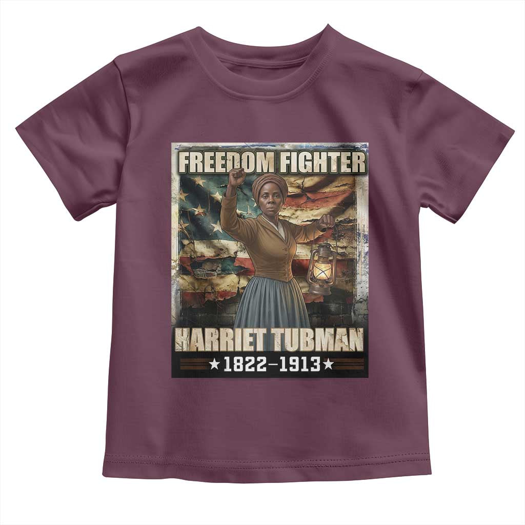 Harriet Tubman Toddler T Shirt Black History African American Leader Gift TS12 Maroon Print Your Wear