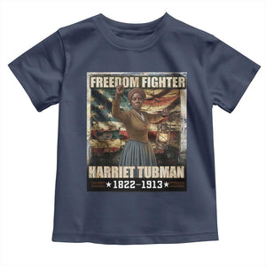 Harriet Tubman Toddler T Shirt Black History African American Leader Gift TS12 Navy Print Your Wear