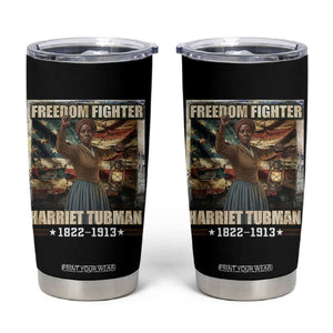Harriet Tubman Tumbler Cup Black History African American Leader Gift TS12 Black Print Your Wear