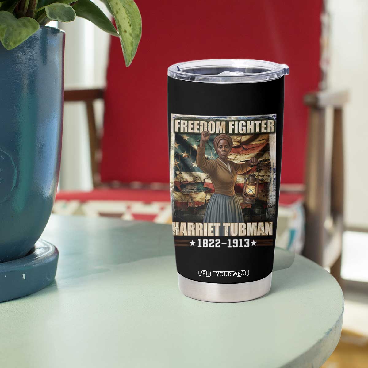 Harriet Tubman Tumbler Cup Black History African American Leader Gift TS12 Print Your Wear