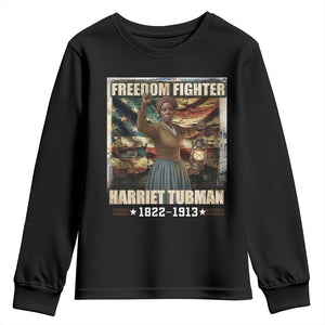 Harriet Tubman Youth Sweatshirt Black History African American Leader Gift TS12 Black Print Your Wear