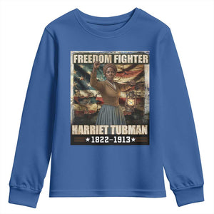 Harriet Tubman Youth Sweatshirt Black History African American Leader Gift TS12 Royal Blue Print Your Wear