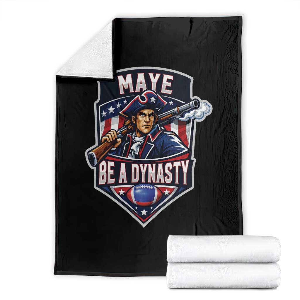 Maye Be A Dynasty Throw Blanket Quarterback Football Fan TS12 Black Print Your Wear