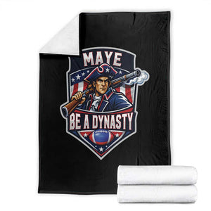 Maye Be A Dynasty Throw Blanket Quarterback Football Fan TS12 Black Print Your Wear