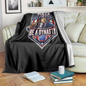 Maye Be A Dynasty Throw Blanket Quarterback Football Fan TS12 Print Your Wear