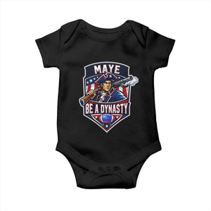 Maye Be A Dynasty Baby Onesie Quarterback Football Fan TS12 Black Print Your Wear