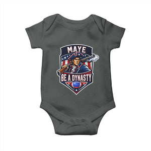 Maye Be A Dynasty Baby Onesie Quarterback Football Fan TS12 Dark Heather Print Your Wear