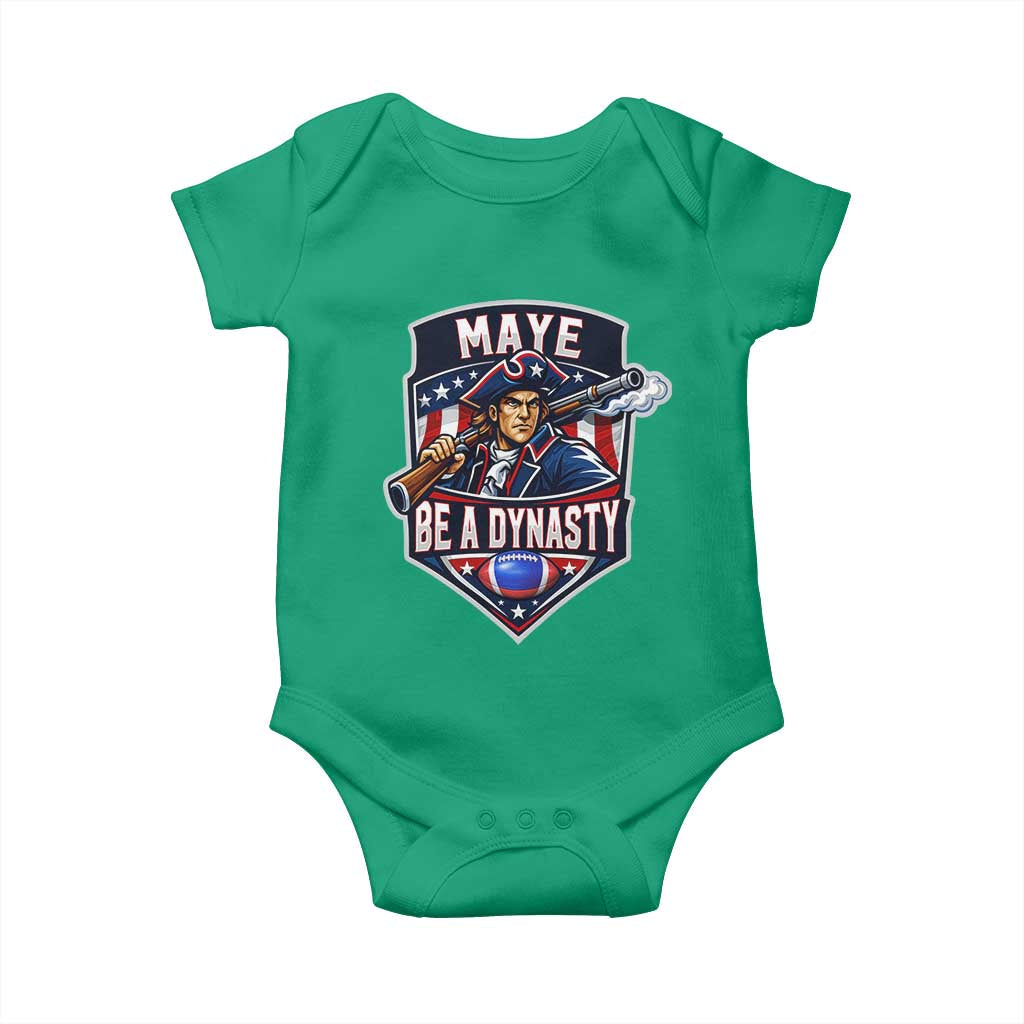 Maye Be A Dynasty Baby Onesie Quarterback Football Fan TS12 Irish Green Print Your Wear