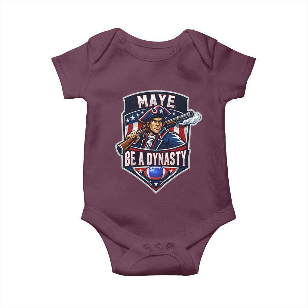Maye Be A Dynasty Baby Onesie Quarterback Football Fan TS12 Maroon Print Your Wear