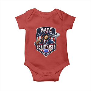 Maye Be A Dynasty Baby Onesie Quarterback Football Fan TS12 Red Print Your Wear