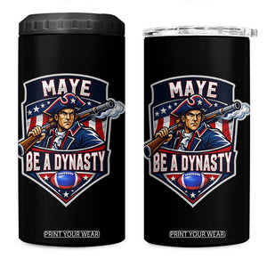Maye Be A Dynasty 4 in 1 Can Cooler Tumbler Quarterback Football Fan TS12 One Size: 16 oz Black Print Your Wear